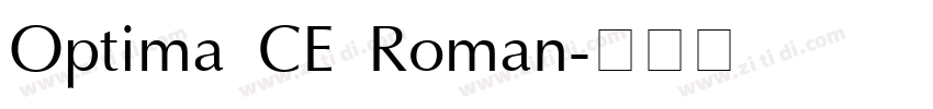 Optima CE Roman字体转换